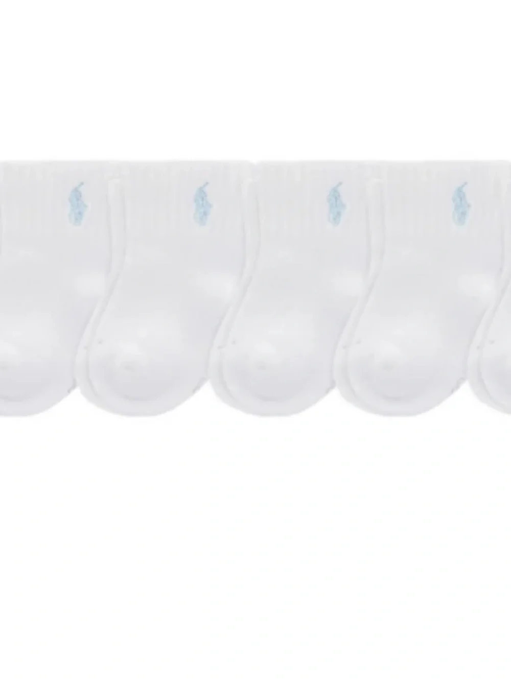 Polo Ralph Lauren Baby Boys Sport Quarter Socks - 6 Pack (18-24M) NWT
